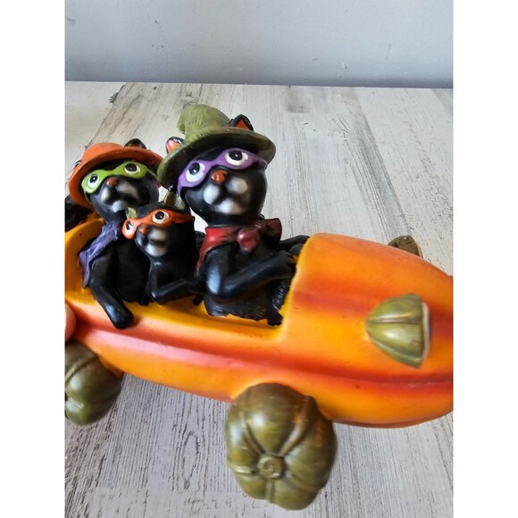 Pumpkin car cat Halloween‎ decor funny shabby chic unique - Picture 7 of 9